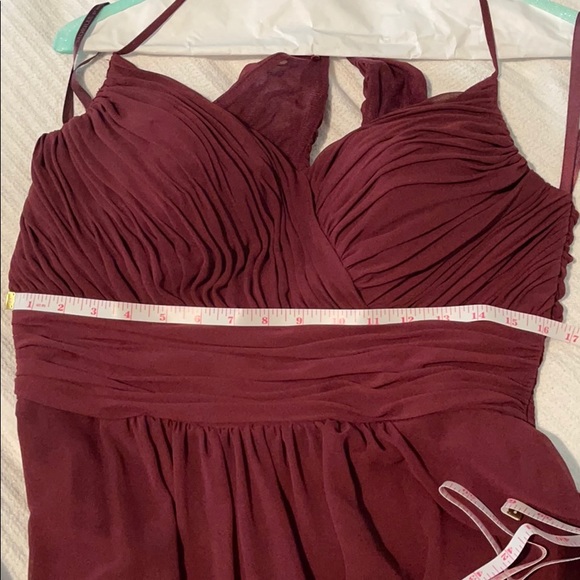 Mori Lee Bridesmaid Dress Cabernet Style 21664 - Picture 3 of 12